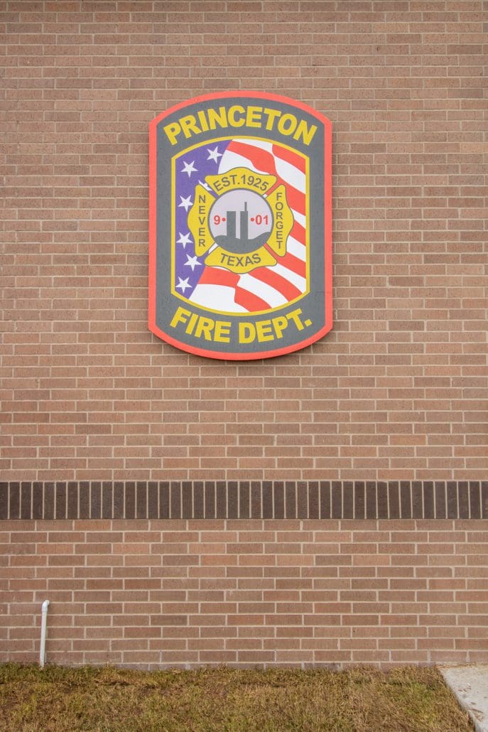 Princeton Fire Station Signage