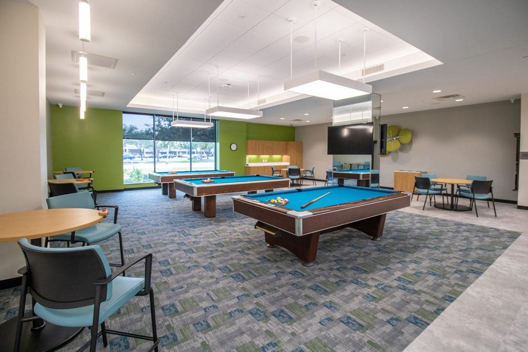 Richardson Senior Center Billiards space